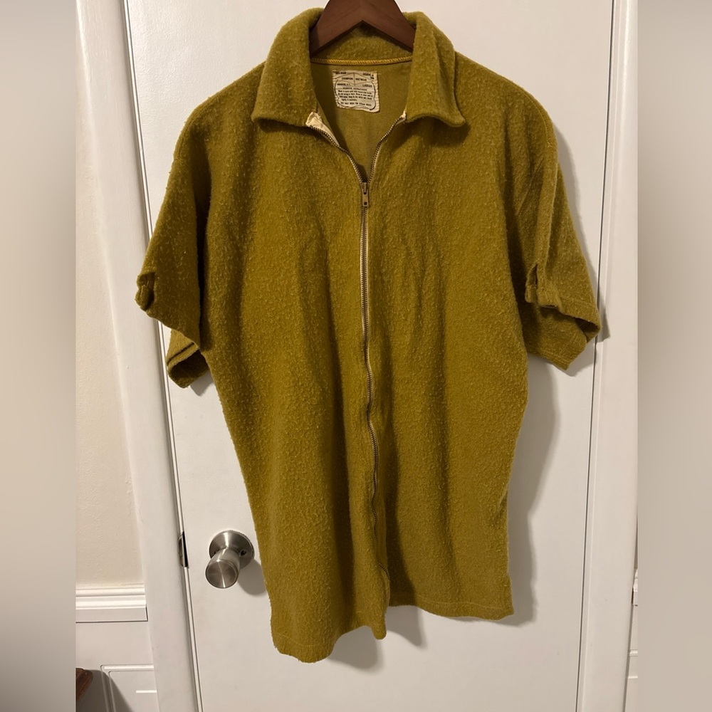 VTG 50s 60s Champion Knitwear Zip-up Shooting Shirt